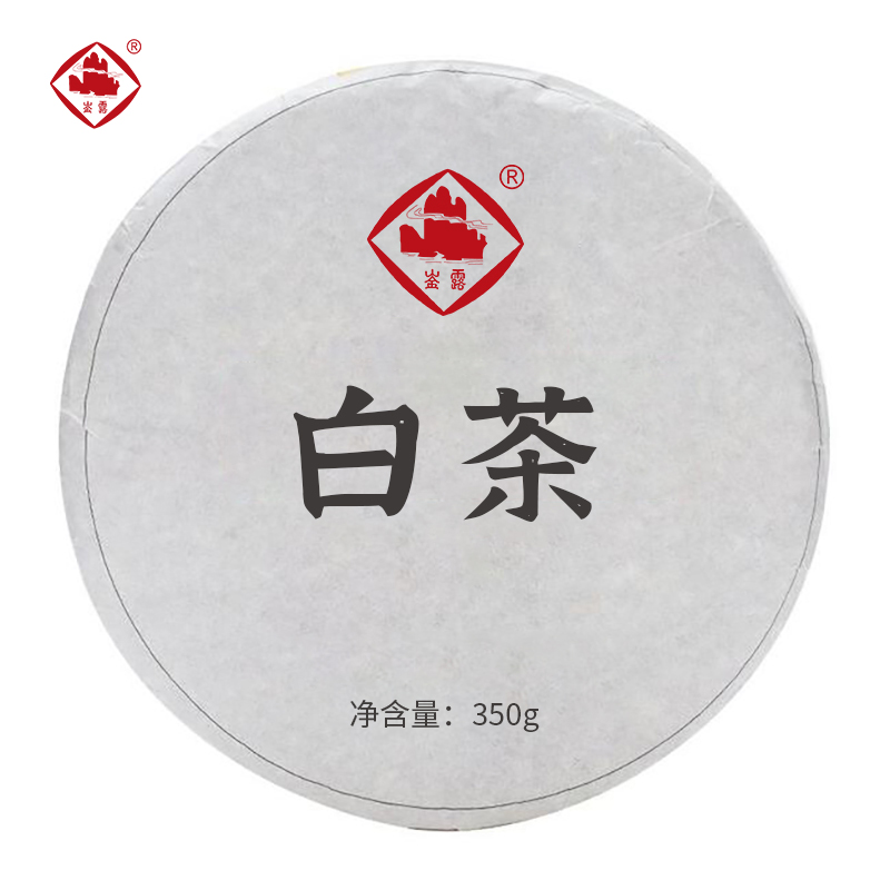 崟露白茶饼350克个