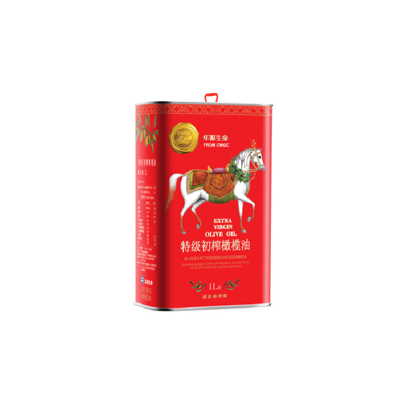 华源生命 铁桶 特级初榨橄榄油1L