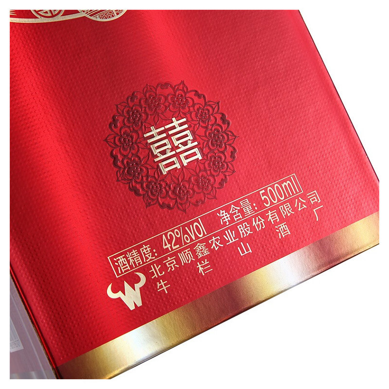 牛栏山二锅头42度 喜酒 500ml*6瓶 浓香型白酒 整箱装
