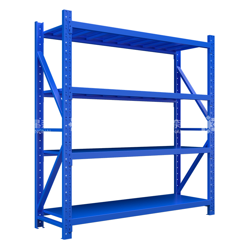 鑫星奈 仓储货架库房置物架重型货架蓝色主架2000*600*2000mm/500kg