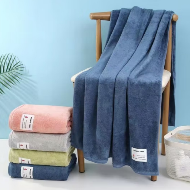 世纪金鹰 竹纤维浴巾 400克*1 条高清大图