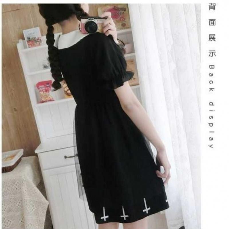 洛丽塔全套lo裙洋装公主裙 日常女学生连衣裙系洋装lolita软妹可爱萝莉裙洛丽塔裙子全套暗黑