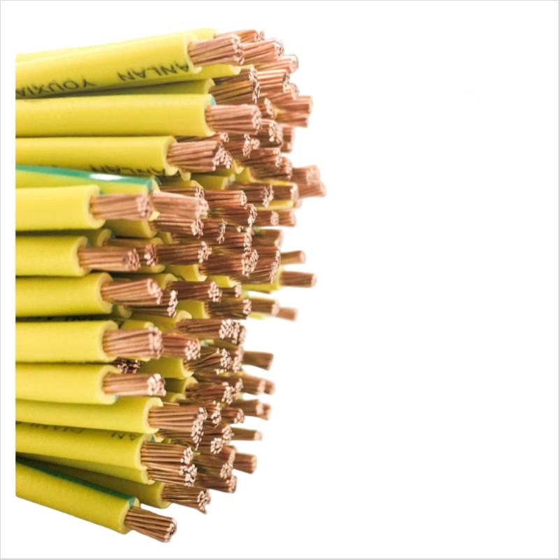双色接地线 BVR 2.5mm2 500V黄绿 单位:米高清大图