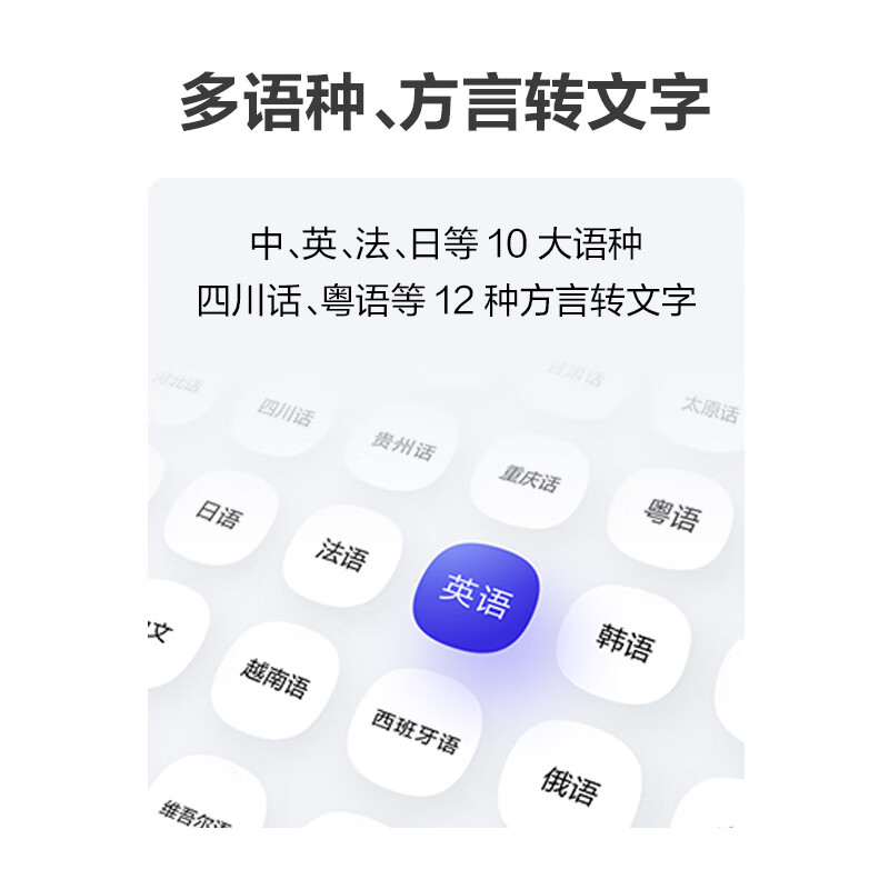 科大讯飞(IFLYTEK)SR201 智能录音笔 32G 免费转写 中英文实时互转 触摸屏融合按键操作 专业降噪 云储高清大图