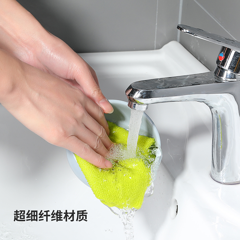 抹布厨房专用毛巾洗碗布家用擦桌子清洁不掉毛吸水不沾油