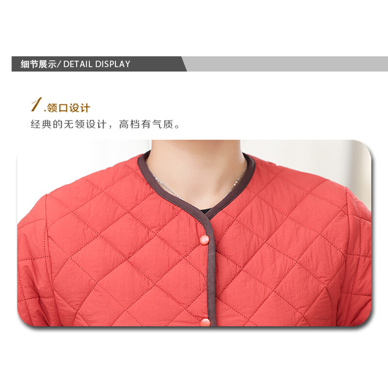 迪鲁奥(DILUAO)[品质女装]妈妈丝绵护肩中老年女装保暖睡觉马夹冬季中年护肩膀颈椎坎肩马甲