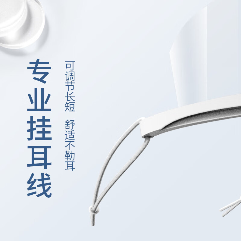 海氏海诺透明口罩单面防雾款防唾沫酒店餐饮食堂专用10只/盒