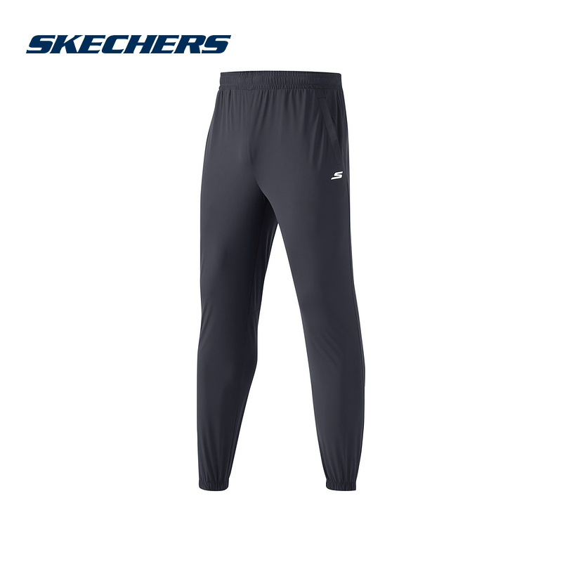 Skechers斯凯奇男款速干防晒长裤舒适健身运动裤 P223M069/026R