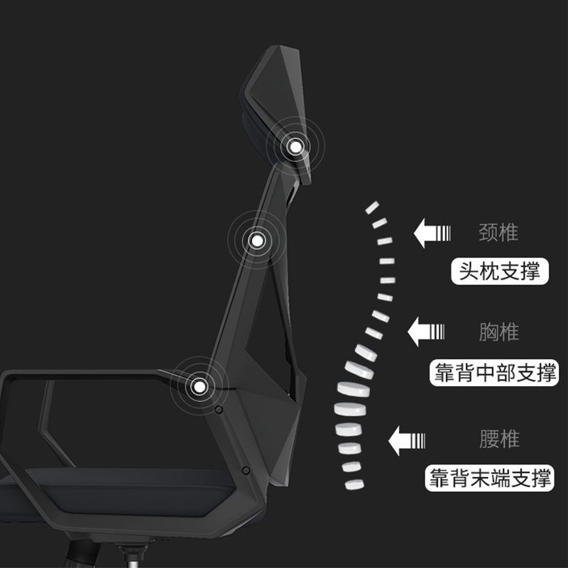 汉诺鑫威电脑椅家用转椅书桌椅子电竞椅游戏椅升降书房椅舒适办公椅高清大图