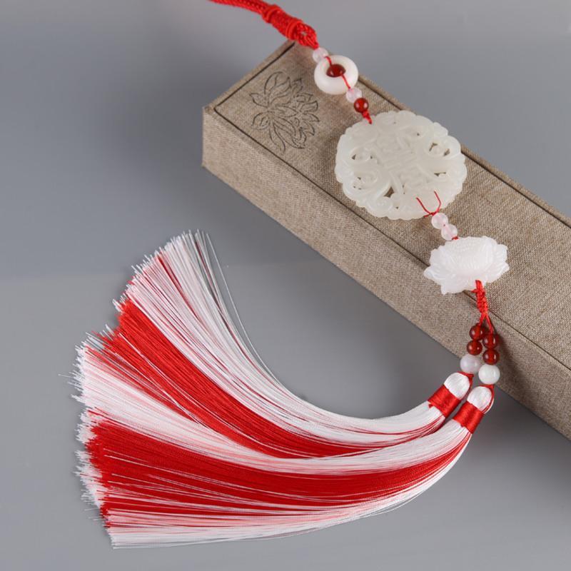 红色 外白内红 古风腰佩禁歩吊坠古装压襟玉佩流苏挂件清宫民族风汉服