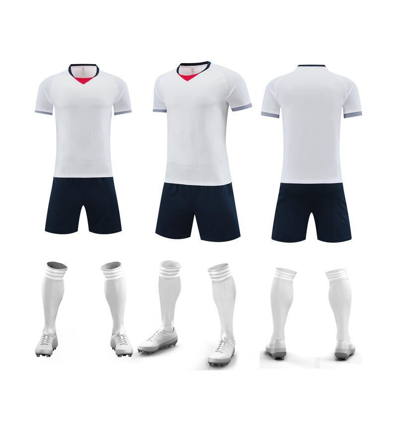 鑫捷登 可印字定制足球服套装(每套送袜子+护板各1)AGRY-WD6006 1套高清大图