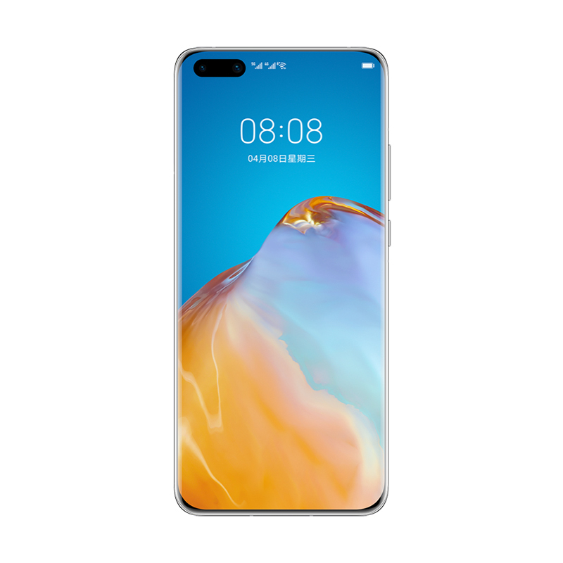 Huawei/华为 P40 Pro 5G 8+256G 冰霜银 麒麟990 5000万徕卡四摄 曲面满溢屏 全网通手机
