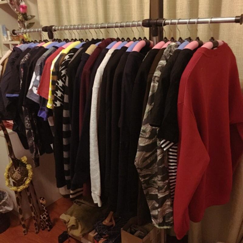 18新款时尚家居服装店泡沫塑料衣挂海绵衣架儿童衣撑童装店衣架50个装好品质