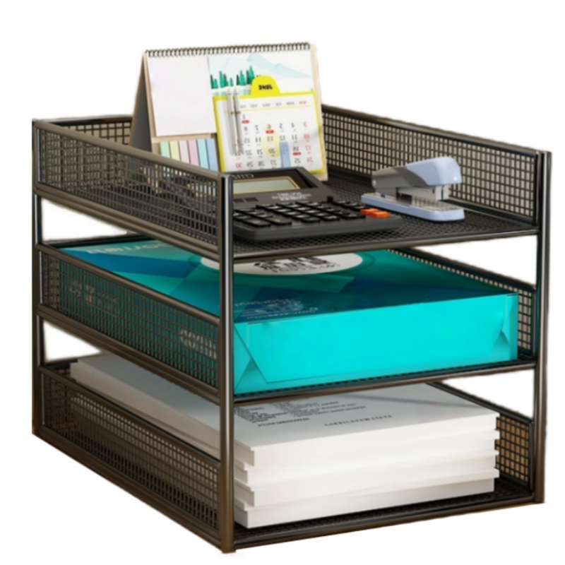 铭思达文件架竖款三层个高清大图
