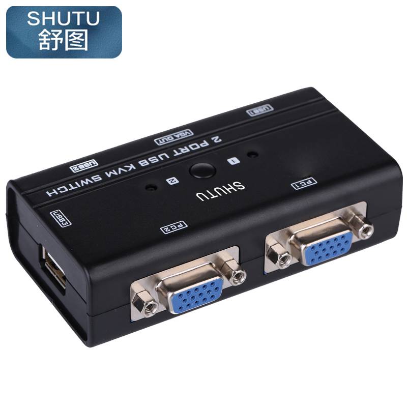 舒图 VGA KVM切换器2口手动/台高清大图