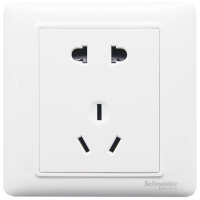 施耐德电气 A3E426_10U 10A五孔插座 86型插座面板 睿意系列 白色