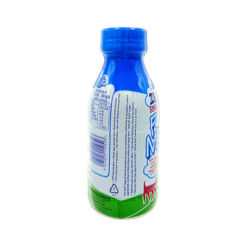 新西兰原装进口ZEAL真致宠物猫狗牛奶宠物零食零糖全脂牛乳380ml