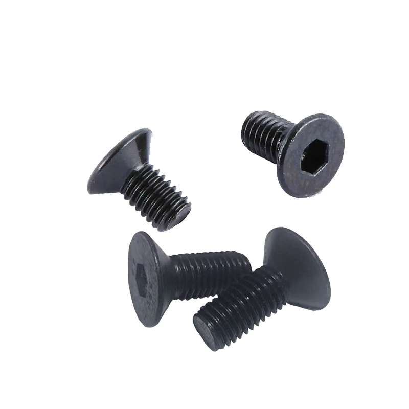 炯毅 高强度沉头内六角螺丝钉 平头螺栓铁发黑平杯机牙螺钉国标 沉头螺栓 M6*40mm 个高清大图