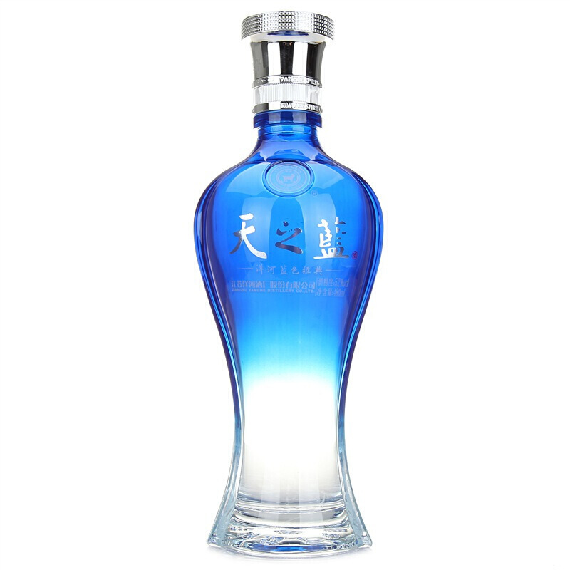 洋河蓝色经典 天之蓝 52度 480ml*6瓶 绵柔浓香型白酒 整箱装