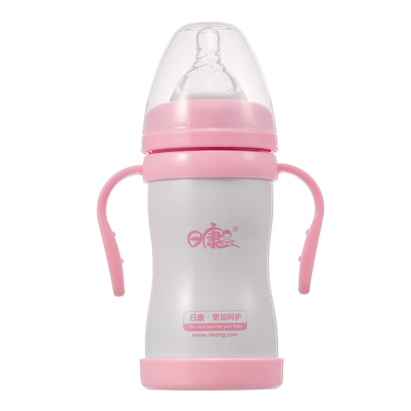 日康宽口径不锈钢自动奶瓶(160ML) RK-3115