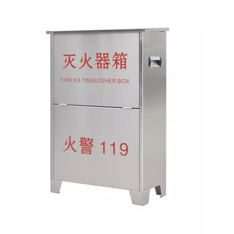 迅迈 5公斤不锈钢灭火器专用箱 家用商用组合套装 铁皮不锈钢2只装消防器材