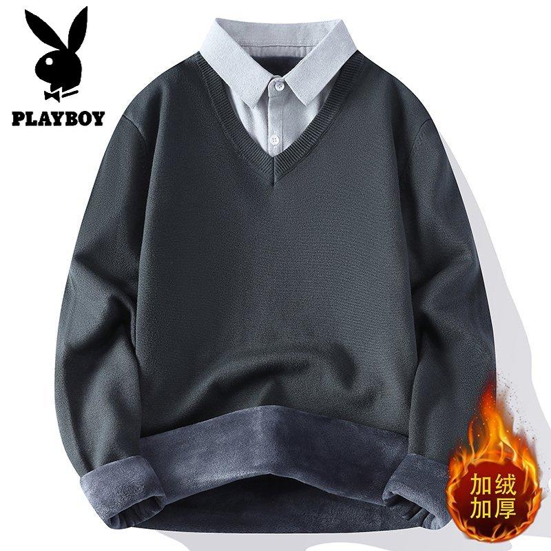 花花公子新款【新款】2025年秋冬款翻领针织毛衣男群文件11.30_557_103高清大图
