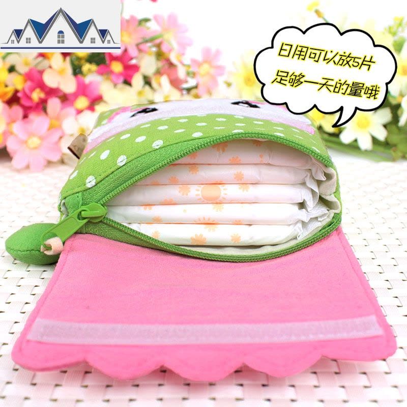 星球可爱棉布艺卫生棉包可爱卫生巾收纳包便携姨妈巾包零钱包 三维工匠图片