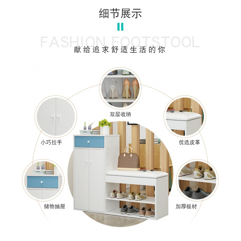 进口换鞋凳鞋柜式储物凳多功能鞋架沙发凳经济型简约穿鞋凳