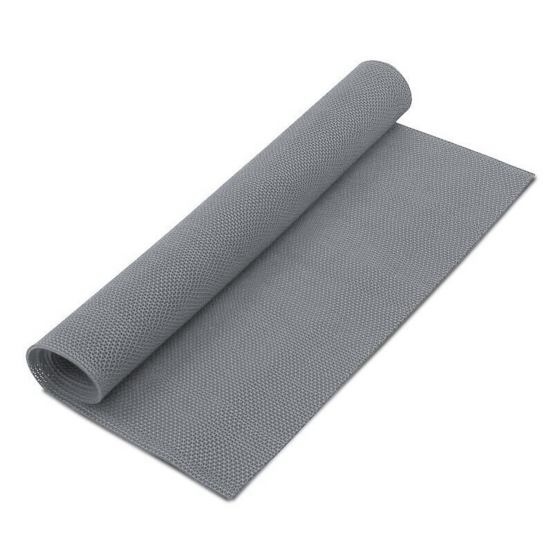 臻远ZY-DT009 pvc防滑地垫镂空防滑垫走廊隔水垫1.2米宽2米长灰色厚5mm