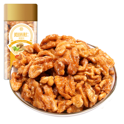 【姚生记】 琥珀大核桃仁蜂蜜味138g 休闲坚果办公室零食美味小吃罐装