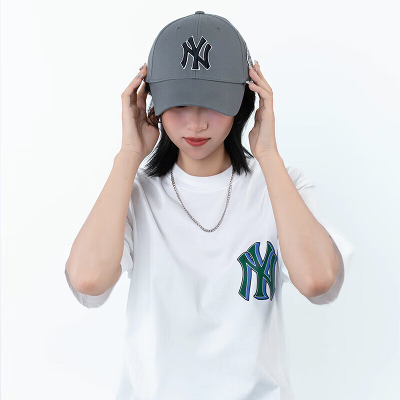 MLB帽子男女情侣刺绣硬顶棒球帽四季鸭舌帽 3ACP8501N-50GRS