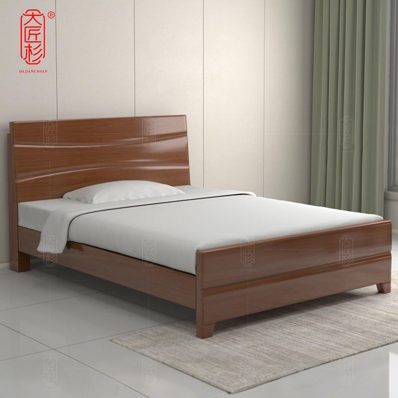 大匠杉 单人床实木床公寓床 1350*2000mmDC233高清大图