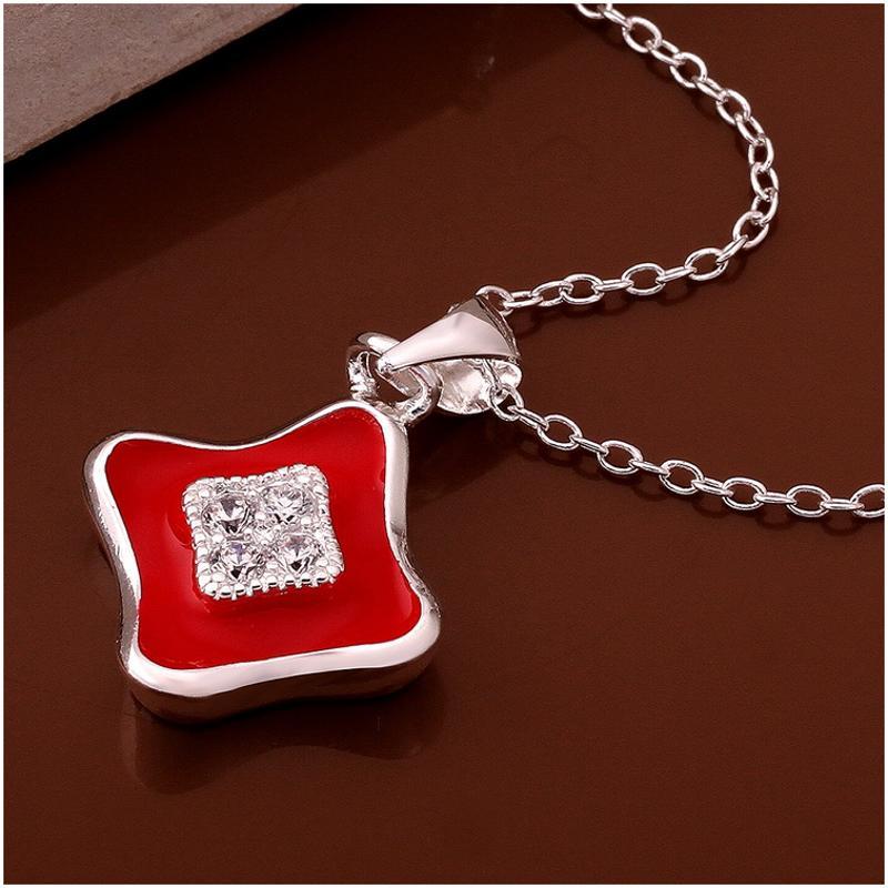N606 Women Silver Necklace 镀925纯银女项链日韩版锁骨链潮人送女朋友七夕情人节礼物