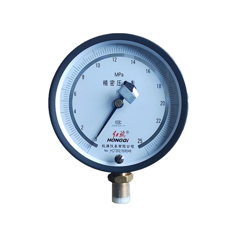 红旗 精密压力表YB-150B 0~25MPa 精度0.4级 螺纹M20*1.5 表盘直径150mm高清大图