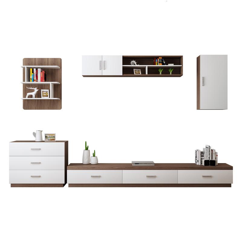 北欧电视柜茶几组合柜现代简约电视墙柜吊柜影视墙套装电视背景柜 3.2米整套电视柜+茶几(浅色)组装