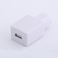 白色1A充电器 电动车车载手机USB充电器电瓶三轮车给手机快充接头转换器486072V