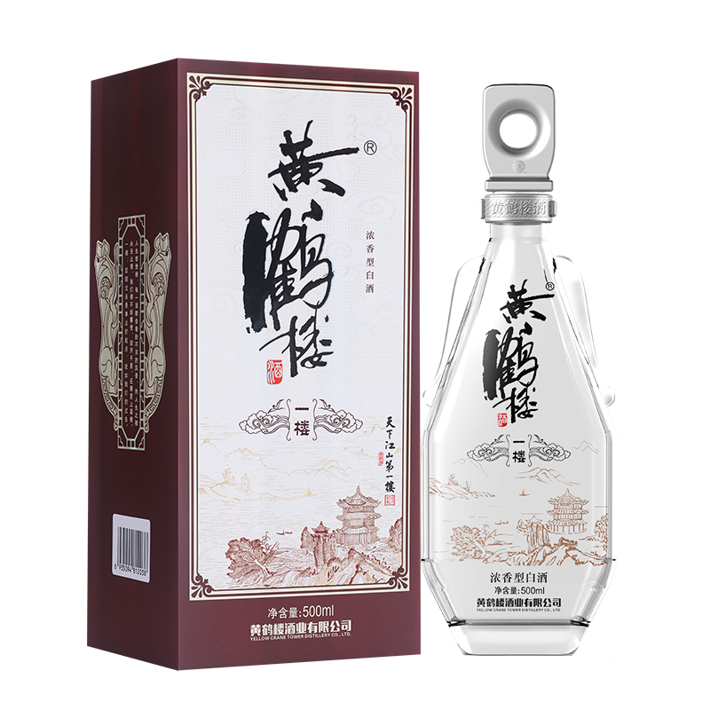 黄鹤楼 更上层楼一楼酒 52度 500ml 单瓶 浓香型白酒