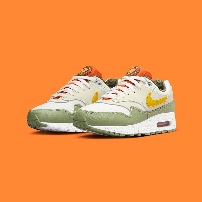 nikeairmax1readyplay舒适百搭减震耐磨儿童休闲鞋黄绿色fv3646171