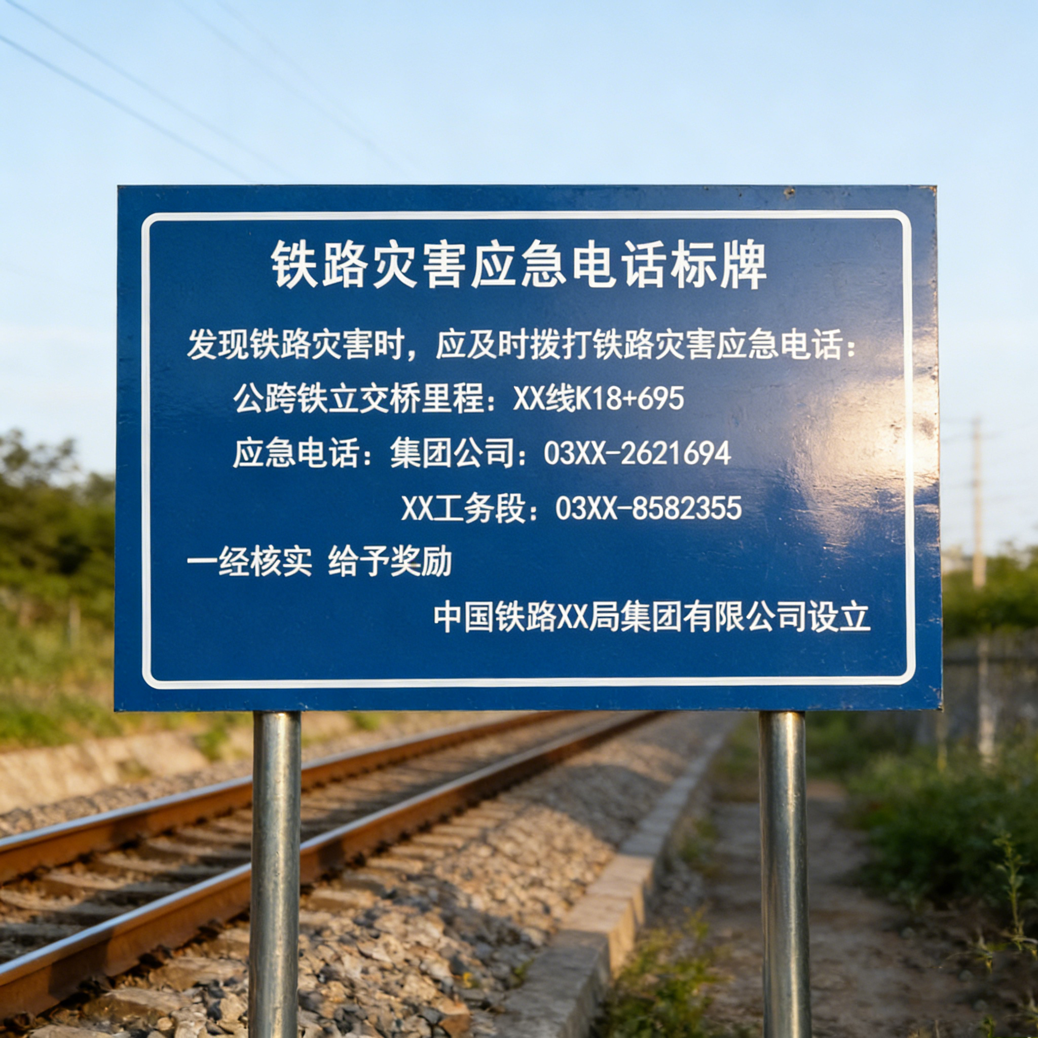 晋力 JL JL-灾害应急电话标牌 65cm×100cm×1.5mm 块高清大图