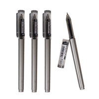 得力(deli)V60黑色中性笔 12支/盒0.5mm 商务办公签字笔 碳素笔水笔黑笔 学生写字笔