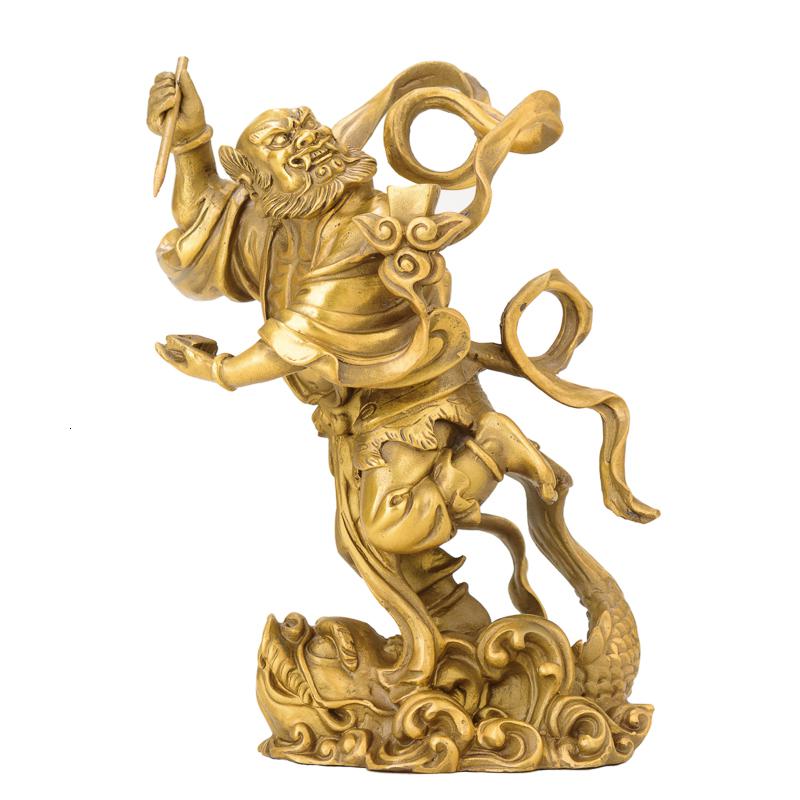 家柏饰(CORATED)铜魁星点斗独占ao头摆件 魁星踢斗学业书房家居装饰品高清大图