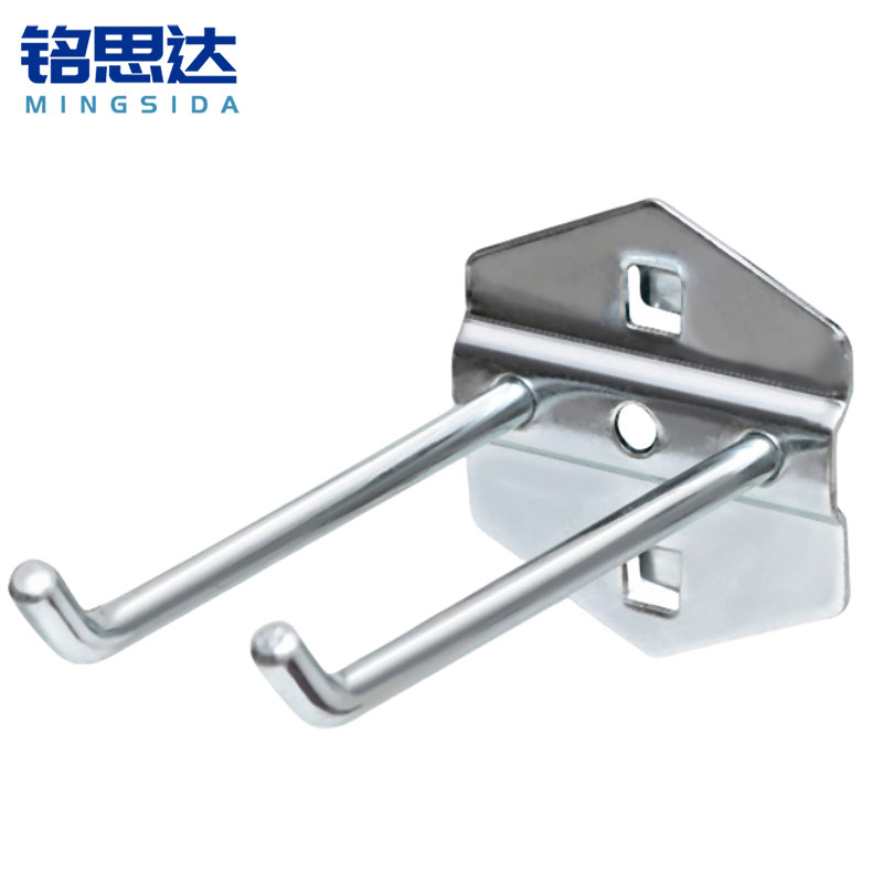 铭思达洞洞板挂钩双钩100mm(10个装)组高清大图