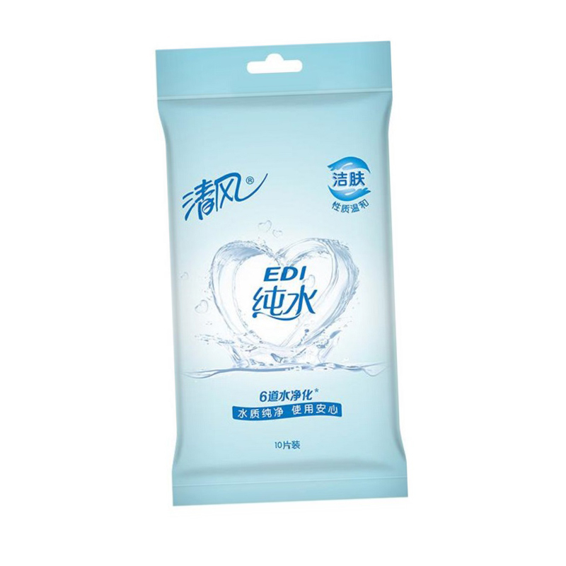 清风湿巾纯水10片/包
