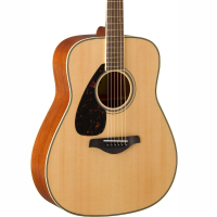 雅马哈(YAMAHA)FG820L左手琴单板民谣吉它升级版木吉他jita桃花芯背侧板原木色41英寸