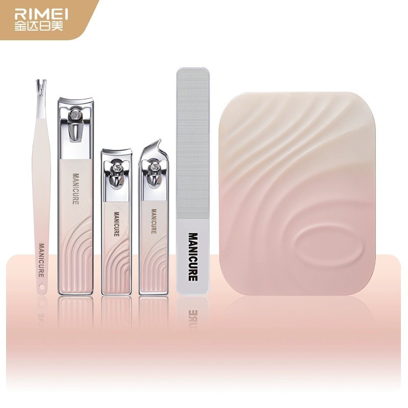 金达日美(RIMEI) 渐变修甲5件套DR862粉