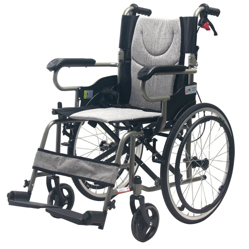 鳯凰 手动轮椅车 PHWOO1A 钢制带折背安全带高清大图