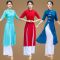 古典民族风旗袍汉服舞蹈演出服春夏季新款广场舞服装套装女身韵衣