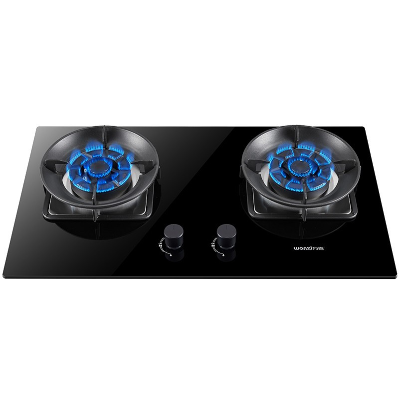 万喜wanxijzt628b2家用燃气灶双灶大火力嵌入式一级节能猛火天然气灶