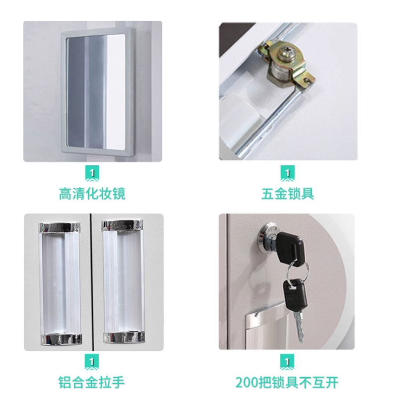 东业家具 办公文件柜二门钢制更衣柜 铁皮柜DY-01G (850*420*1800)个高清大图