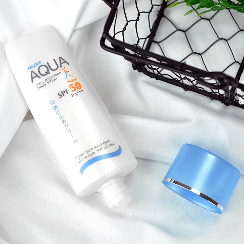 mistine蜜丝婷小黄帽防晒霜女学生保湿防紫外线隔离身体防晒乳 小蓝帽